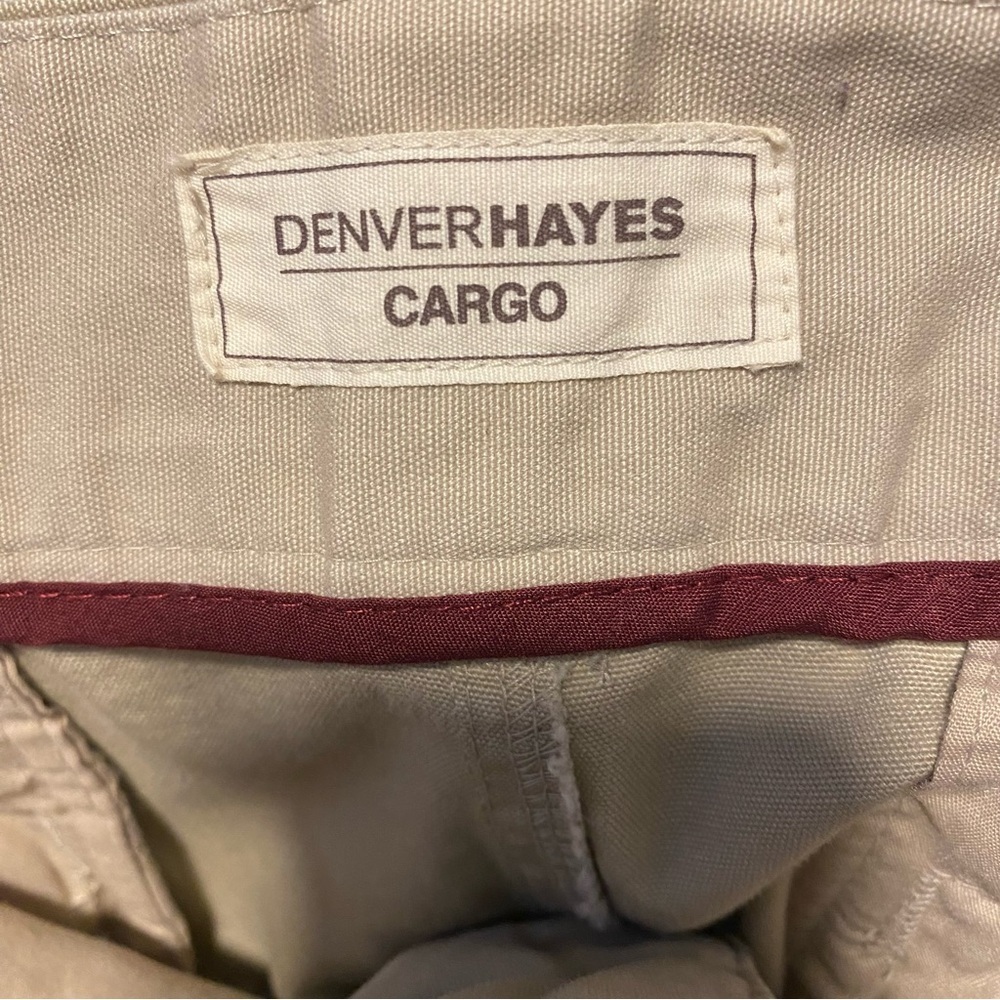 Men’s Denver Hayes Khaki Cargo Pants Size 34/34 - Picture 6 of 7